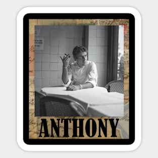 Anthony Bourdain // Vintage Frame Sticker